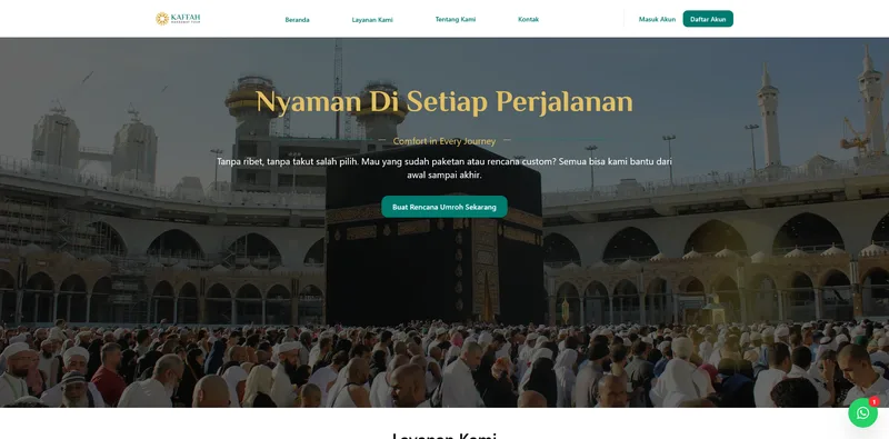 Kaffah Trip — homepage